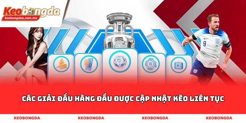 Các Giải Đấu Hàng Đầu Được Cập Nhật Kèo Liên Tục